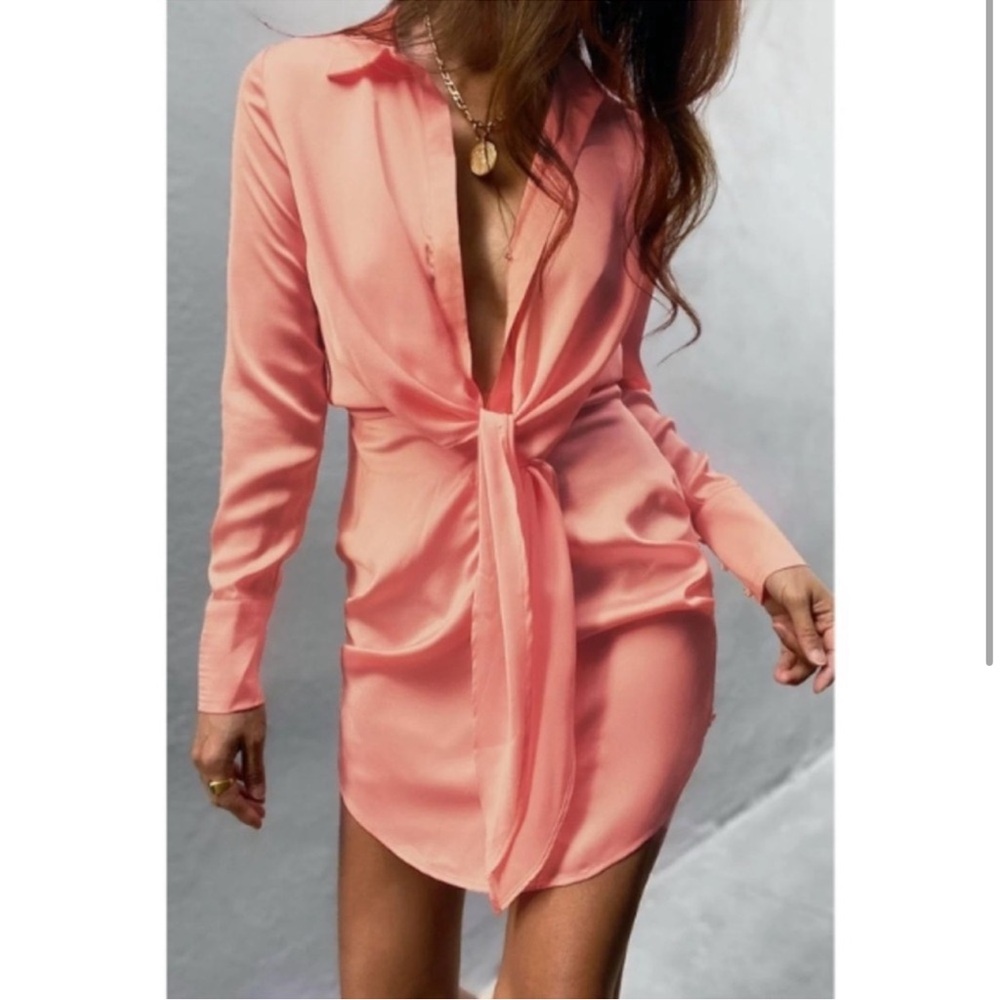 Runway the label-Pink shirt dress
